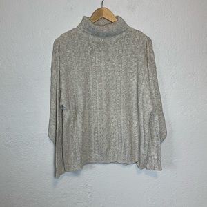 Chelsea Gardens VTG Turtleneck Cream Sweater large